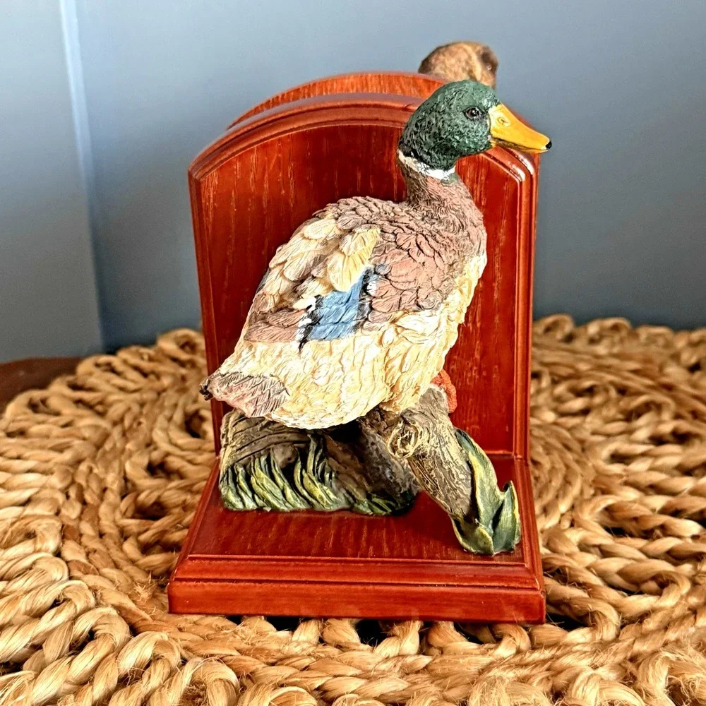 Vintage Duck Bookends – Hunting Lodge • English‎ Manor • Cottagecore Décor